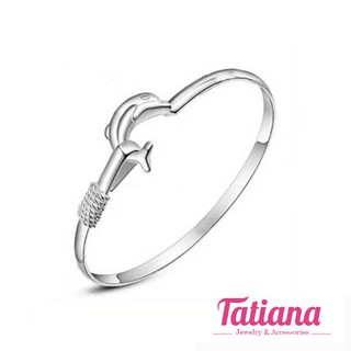 Vòng Tay Mạ Bạc Kiềng Dophin - Tatiana - VB2249 (Bạc)