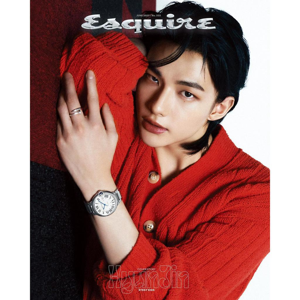 Tập ảnh KMONSTAR ESQUIRE 6.2023 bìa HYUNJIN STRAY KIDS Hàn Quốc