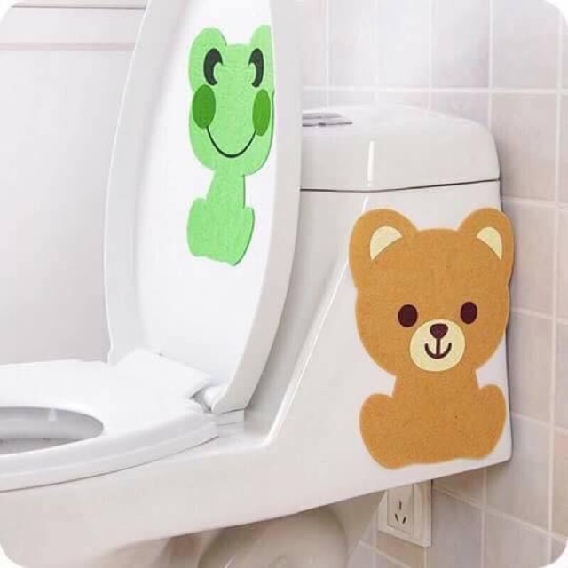 Miếng dán khử mùi trang trí bồn cầu, nhà vệ sinh, nhà bếp dễ thương