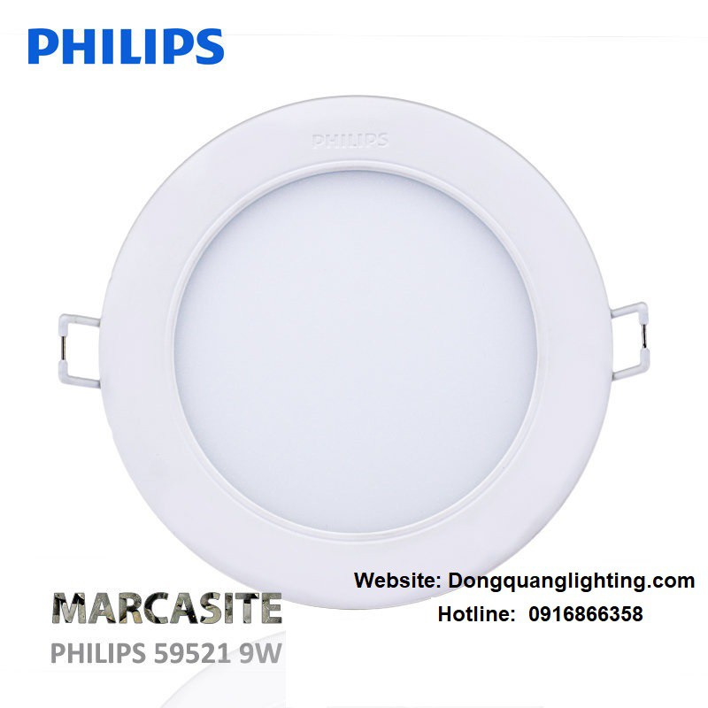 COMBO 12 BỘ ĐÈN LED ÂM TRẦN 9W PHILIPS 59521 DẠNG TRÒN LỖ CẮT 100