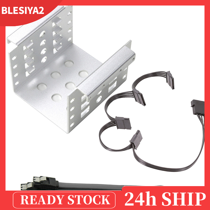 (Hàng Mới Về) Khay Đựng Ổ Cứng Ssd Hdd 4-bay 2.5 Inch Sang 3.5 Inch | BigBuy360 - bigbuy360.vn