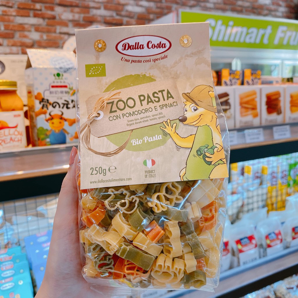 Nui rau củ hữu cơ Dallas Costa cho bé ăn dặm nhiều hình thù dễ thương ( hàng Ý )