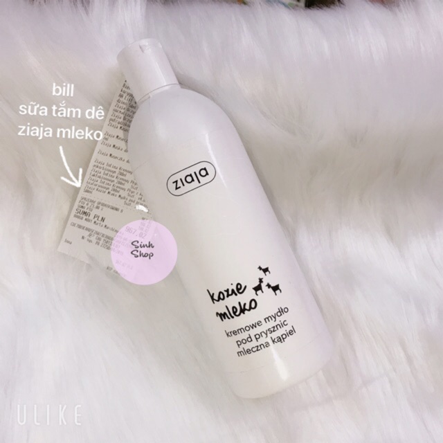 Sữa Tắm Dê Ziaja Kozie Mleko Trắng Da Chiết Xuất Từ Sữa Dê 500ml