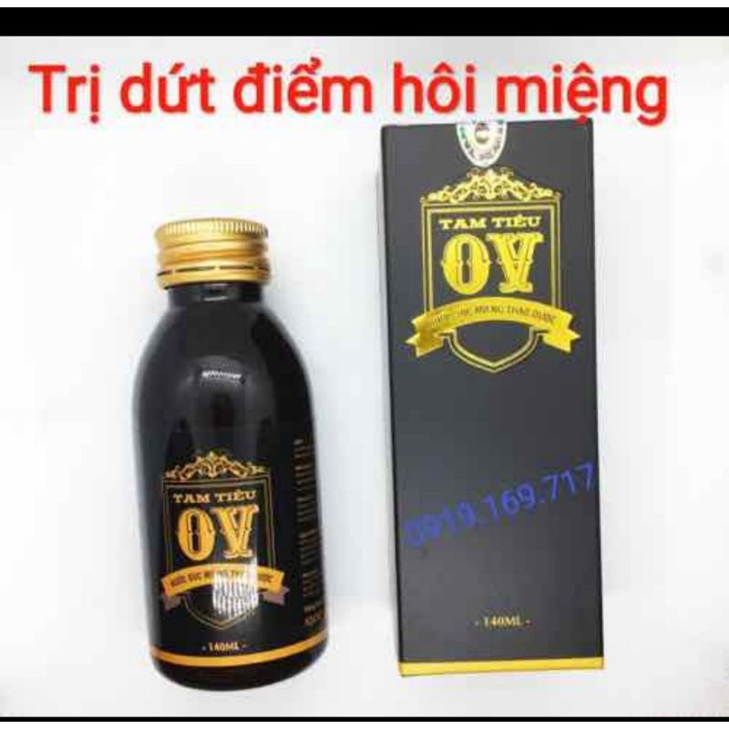 Combo Tam Tiêu OV [ 2 lọ nước + 1 lọ viên] Chính hãng thầy Vịnh