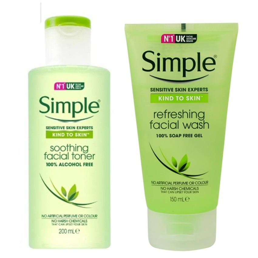 Combo 10 chai sữa rửa mặt simple