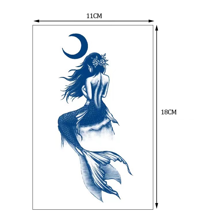 Hình Xăm Dán Tạm Thời Chống Nước Lâu Trôi 15 Ngày; 18cm * 11cm