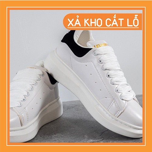 Giày Sneaker MCQ Màu Trắng 👟CỰC CHẤT👟 Đế Khâu, Gót Nhung, Da Cao Cấp Cho Cả Nam Và Nữ