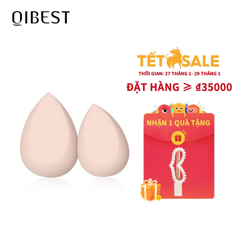 QIBEST Makeup Sponge Dry Wet Beauty Tool  20g 1pc | BigBuy360 - bigbuy360.vn