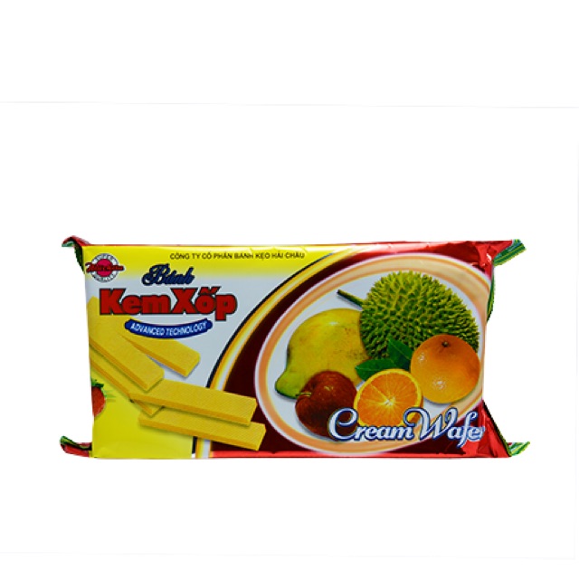 Bánh Kem Xốp Hải Châu Cream Wafer Gói 310g