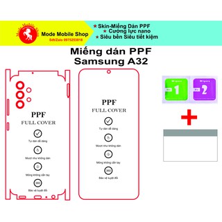 Miếng dán ppf Samsung A32 bảo vệ tuyệt đối điện thoại khỏi trầy xước- xỉn màu