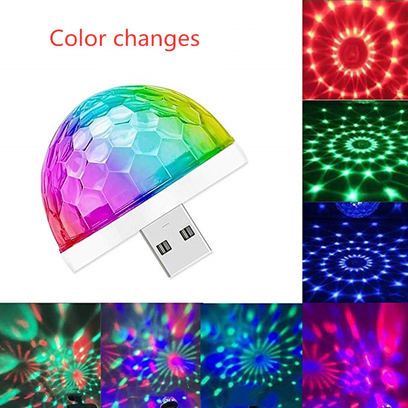 Đèn LED USB nhấp nháy nhiều màu sắc di động bỏ túi kết nối điện thoại cổng loại C  cho hệ điều hành Android / Apple