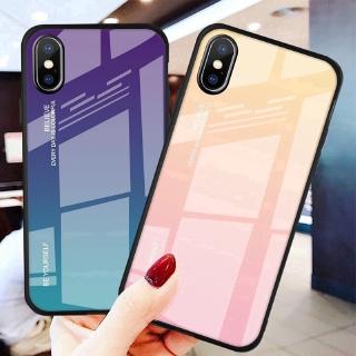 OnePlus   OnePlus 5 OnePlus 6 OnePlus 5T OnePlus 6T OnePlus 7   Case Glossy Gradient Tempered Glass Hard Phone Case Cover