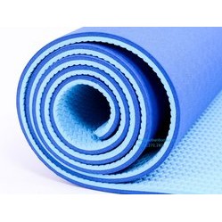 Thảm tập Yoga TPE 2 lớp cao cấp 6mm màu xanh dương