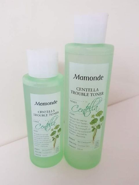 Toner Mamonde rau má giúp giảm mụn cho da dầu nhạy cảm