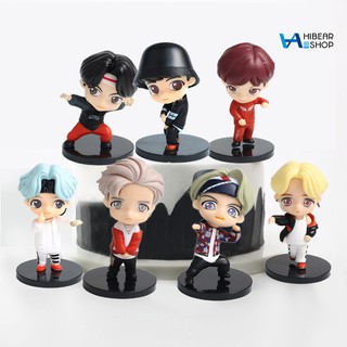 Bộ 7 Mô Hình Đồ Chơi Hình Các Thành Viên Nhóm Nhạc Bts