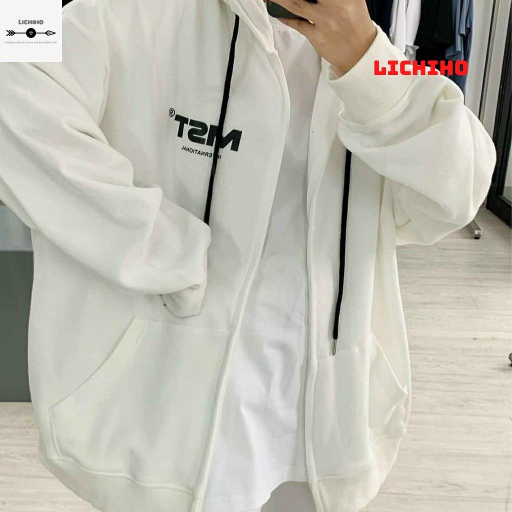 Áo hoodies dây kéo fom rộng MISSOUT AKNM16 LICHIHO jacket nỉ ulzzang hottrend nam nữ rẻ đẹp dành cho học sinh sinh viên | BigBuy360 - bigbuy360.vn