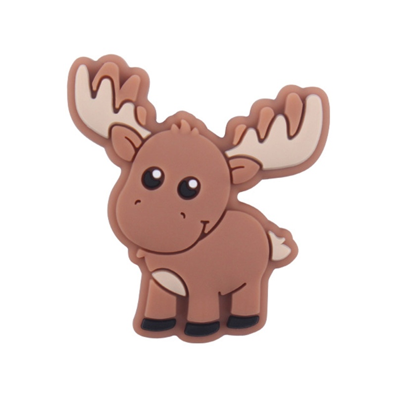 Haha Vòng Cổ Hạt Silicon Làm Dịu Núm Vú Giả Hình Động Vật Hoạt Hình Cho Bé Mọc Răng Acce