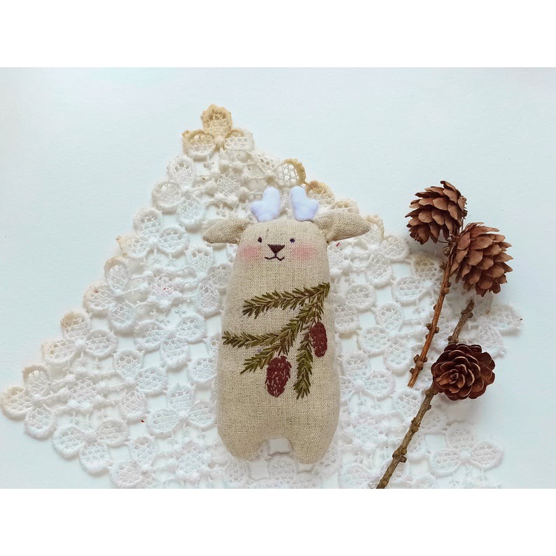 DIY THÊU THỎ BÔNG / KIT NGUYÊN LIỆU HANDMADE RABBIT ĐÁNG YÊU/ TỰ LÀM GẤU BÔNG TRANG TRÍ NHÀ CỬA- NANA SHOP