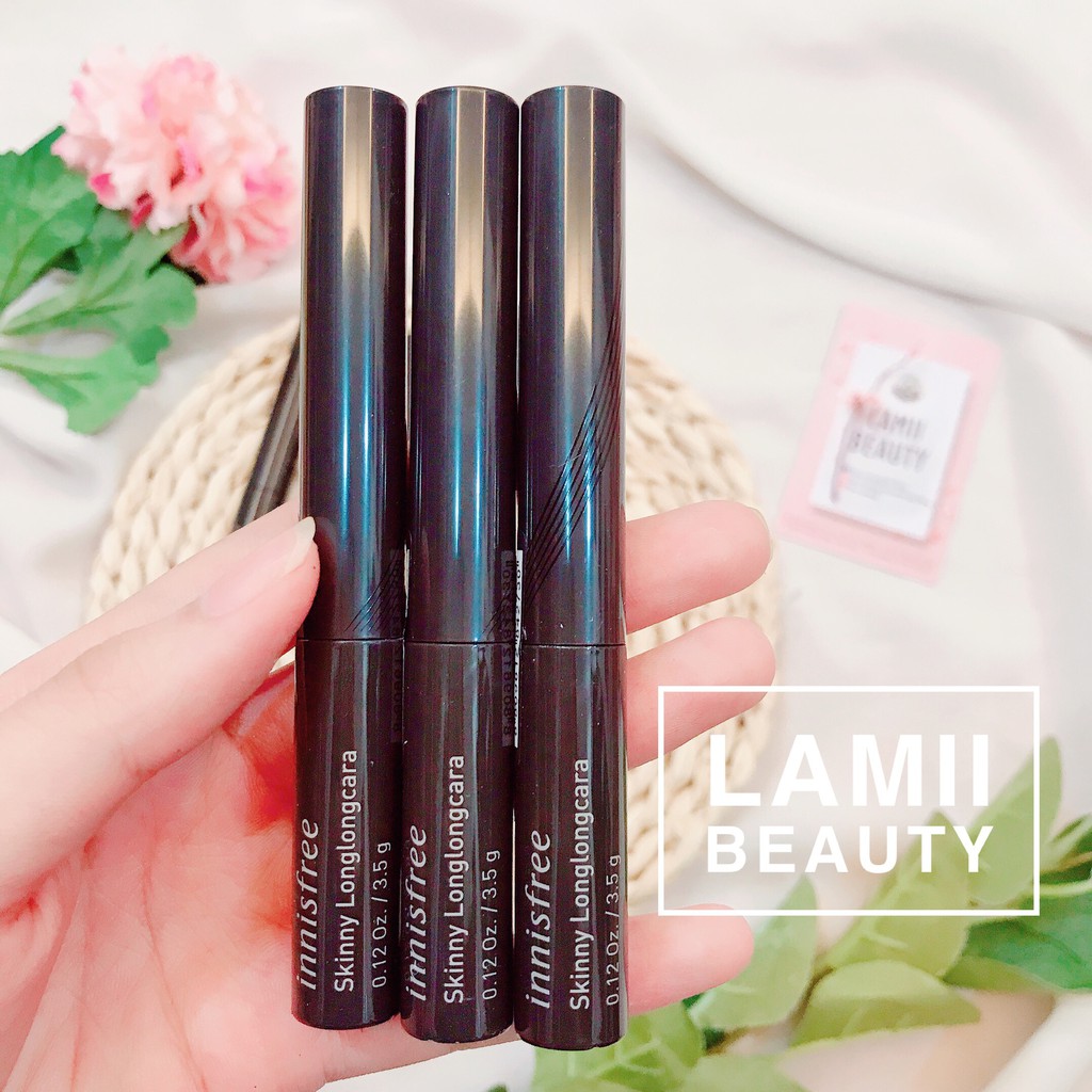 Mascara siêu dài mi Innisfree Skinny LongLongCara bản mới vỏ đen