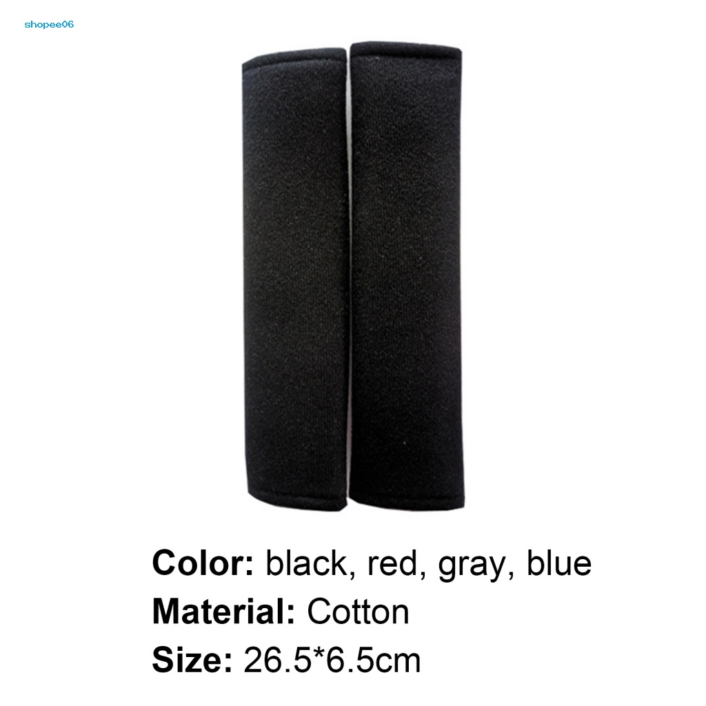 Bộ 2 Miếng Đệm Vai Mềm Mại Nhiều Màu Gắn Dây Đai An Toàn Xe Hơi