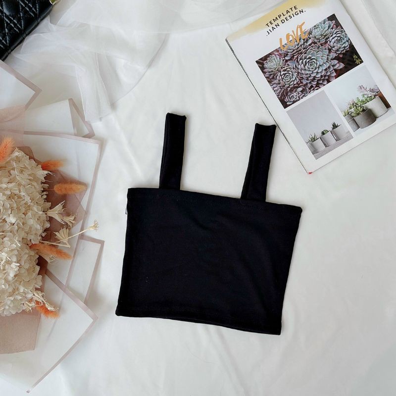Áo 2 dây bảng bự croptop cá tính.