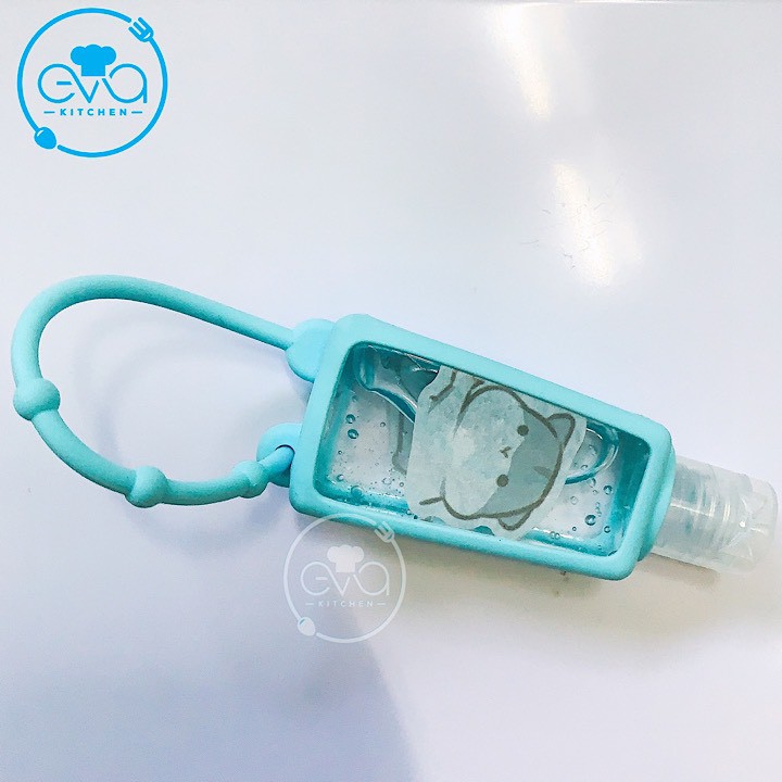 Gel Rửa Tay Khô Kháng Khuẩn 30 Ml Cute Kèm Vỏ Bọc Silicone Sắc Màu Treo Tiện Lợi