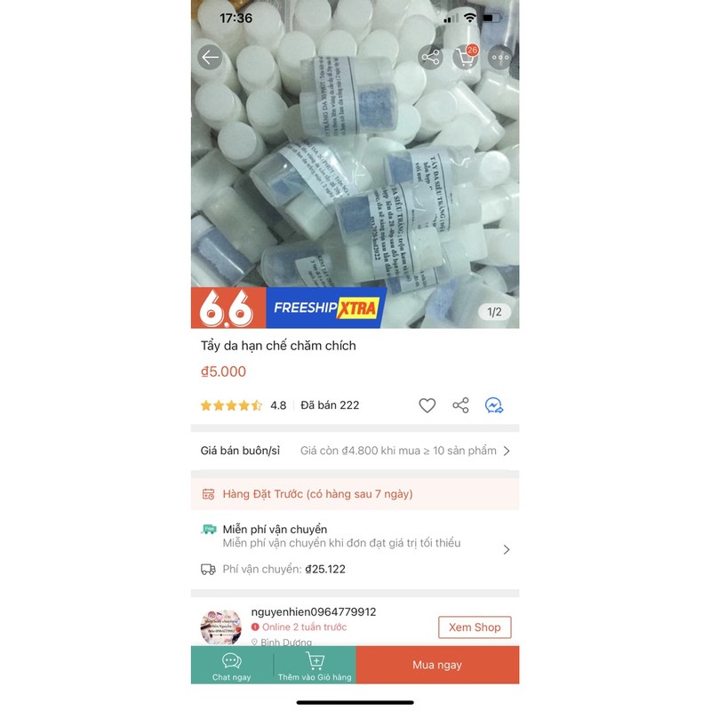 Tẩy da siêu trắng sau 15phút đặc 1 lần được 2 cặp | BigBuy360 - bigbuy360.vn