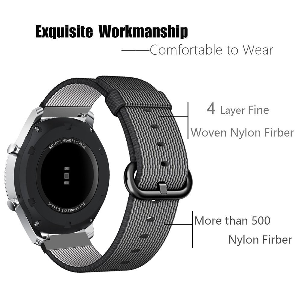 Dây đeo bằng sợi nylon cho đồng hồ thông minh Huami Amazfit GTS 2e GTS2 mini GTS3