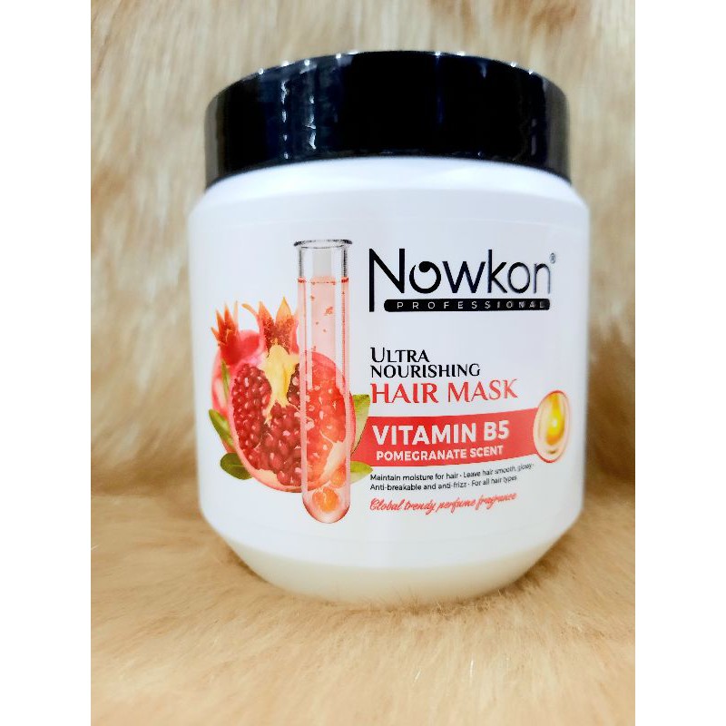 Mặt nạ ủ tóc/xã tóc siêu dưỡng VitaminB5 NOWKON FREESHIP phục hồi tóc yếu ,giữ màu tóc siêu thơm suôn mềm óng mượt tóc