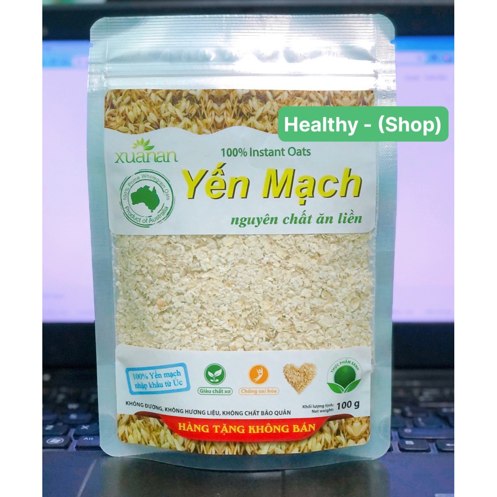 mg76 BN.Cốc Yến Mạch Hạnh Nhân Hạt Chia Xuân An 400gr - Đính Kèm Hàng Tặng