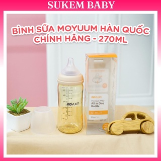 Bình sữa Moyuum Chính hãng Hàn Quốc, bình sữa Moyuum 170ml 270ml hỗ trợ đổi núm