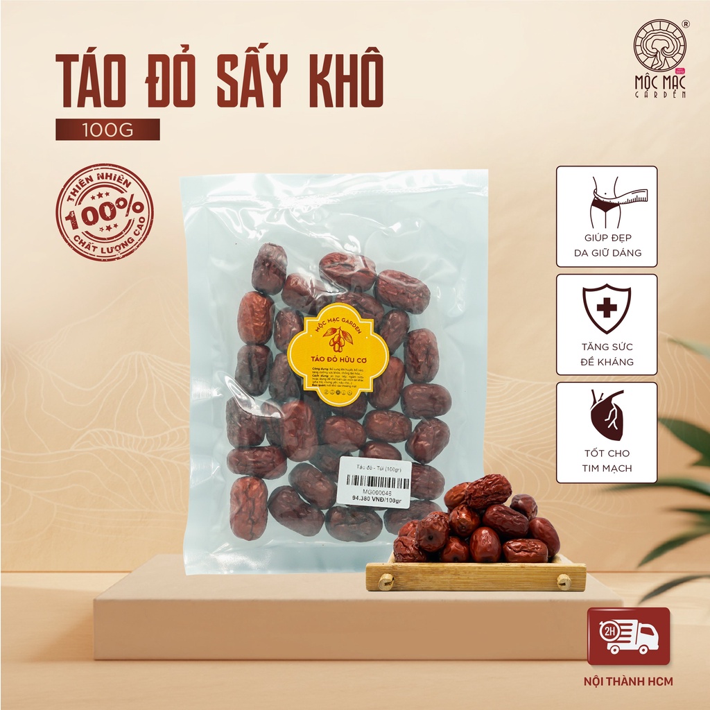 Táo đỏ hữu cơ MMG 500g