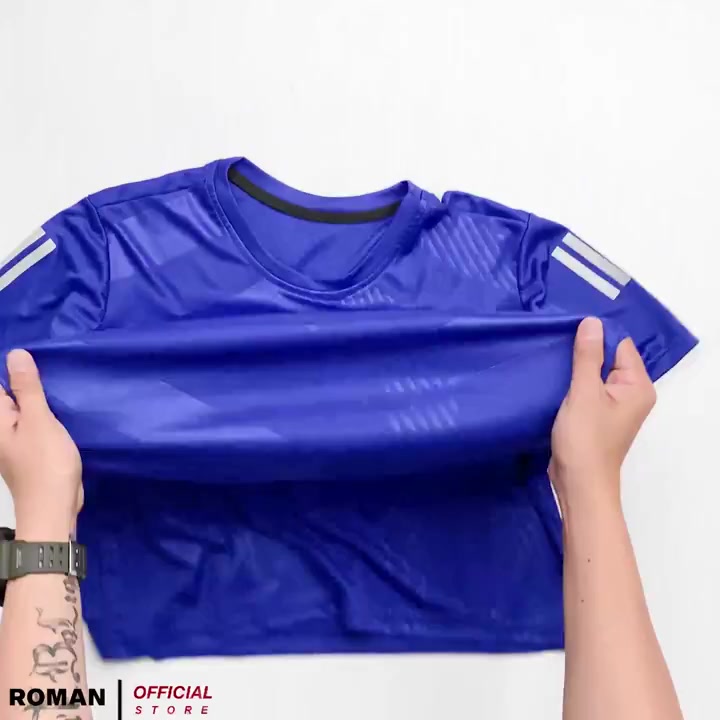 (Giá Sỉ)Áo Thun Thể Thao Nam 2 chiều, Áo Thun Tập Gym, Vải Thun Lạnh Co Giãn Thoải Mái, In Vân Sang Trọng, Nhiều Màu | BigBuy360 - bigbuy360.vn