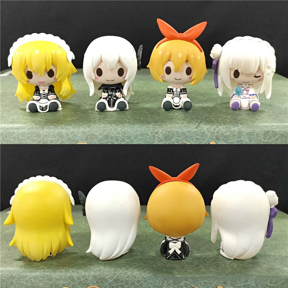 Set 7 Mô Hình Nhân Vật Emilia Rem Anime Re: Zero Dễ Thương Dùng Trang Trí