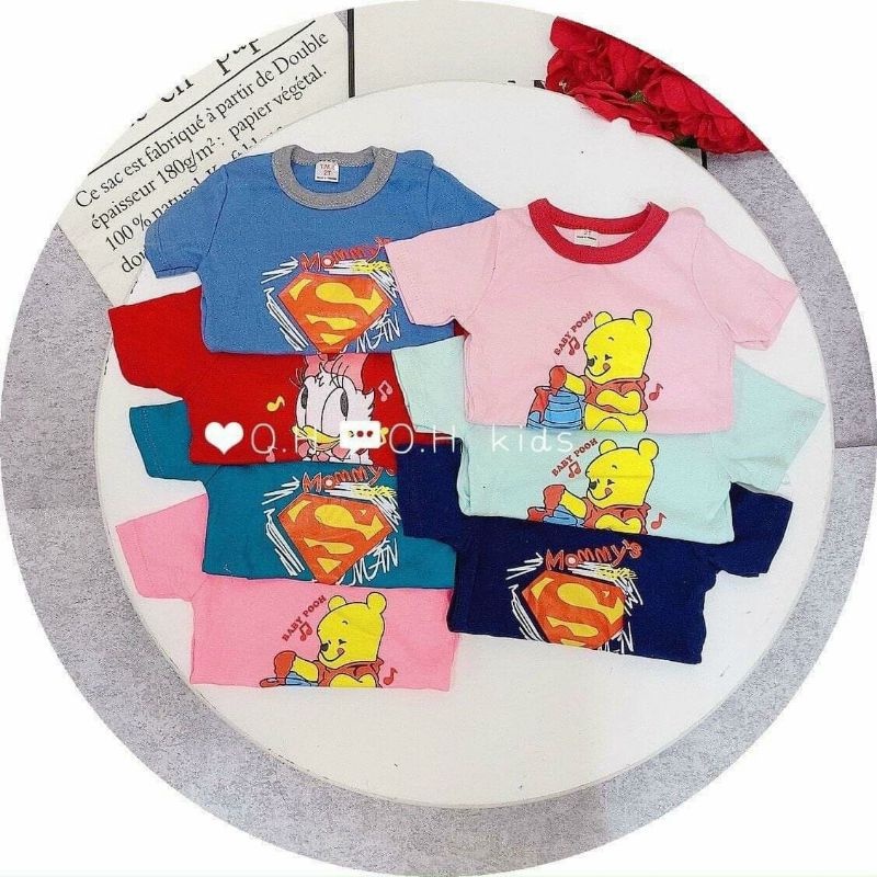 Bộ Bodysuit Cộc Tay Nhiều Họa Tiết Cho Bé Trai Và Bé Gái từ 3-14kg