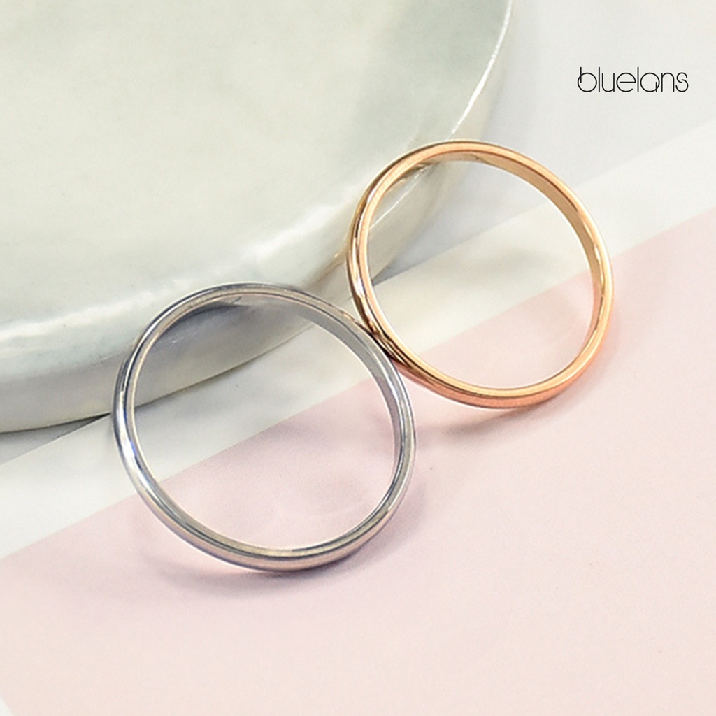 Nhẫn Cặp Bằng Thép Titan Tinh Tế Đa Năng