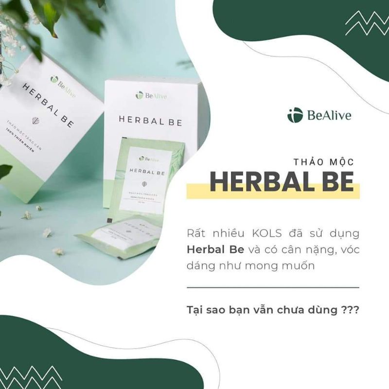 Tăng cân Herbal Be của BEALIVE Giúp Tăng 2-3 Kí Sau 15 Ngày