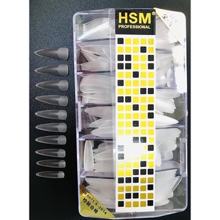 Móng úp hsm nhọn dài nhám sẵn đục,trong