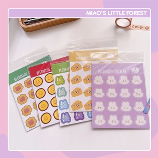 Sticker MIAO'S LITTLE FOREST set 2 tấm nhãn dán hoạt hình dễ thương trang trí sổ tay bullet journal MST373