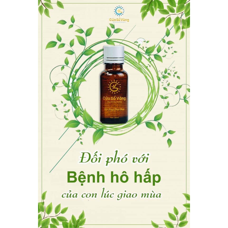 🌸Cửa Sổ Vàng🌸 Tinh Dầu Thảo Dược Thiên Nhiên Phòng Cảm Cúm Nâng Cao Sinh Khí Sáng Khoái Dễ Chịu