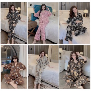 [50-70kg] Đồ Bộ Lụa Mango (Mai Ngô) - Tay Cánh Dơi Quần Dài (P2)