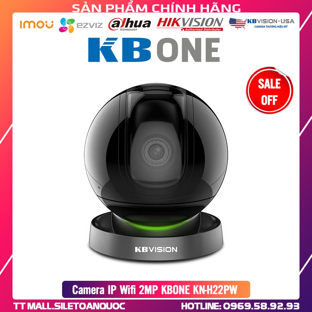 Camera IP Wifi TRONG NHÀ 2MP KBONE KN-H22PW - CHÍNH HÃNG BẢO HÀNH 2 NĂM