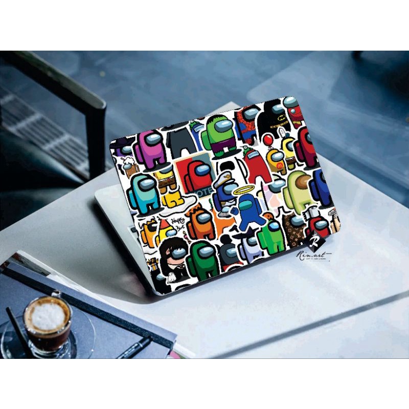 Bộ 200 sticker chủ đề Among Us chất liệu chống nước dán trang trí vali mũ bảo hiểm xe máy laptop điện thoại