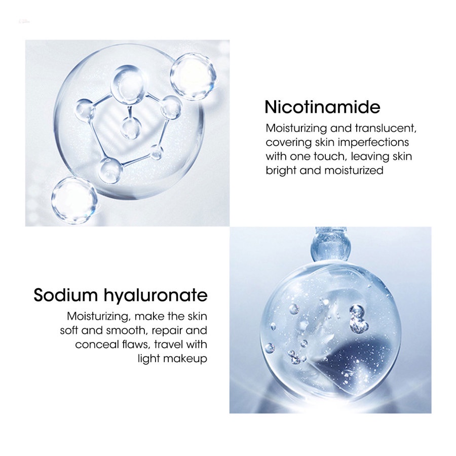 Kem Lót Trang Điểm Tự Nhiên Lâu Trôi Dưỡng Ẩm Làm Trắng Nâng Tông Da Chống Nếp Nhăn Lão Hóa 10g