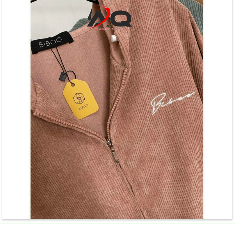 Áo Khoác varsity nhung tăm áo bomber Kaki Nam Nữ Vàng Cao Cấp Bao Nhiều Màu KK028 - QSTORE