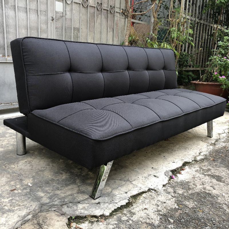 Sofa giường màu đen - Sofa bed cao cấp chuẩn xuất khẩu - Vải bố sang xịn mịn