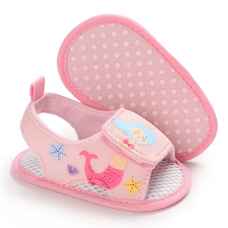 Giày Sandal Cotton Thoải Mái Thời Trang Mùa Hè Cho Bé Gái 0-18 Tháng Tuổi