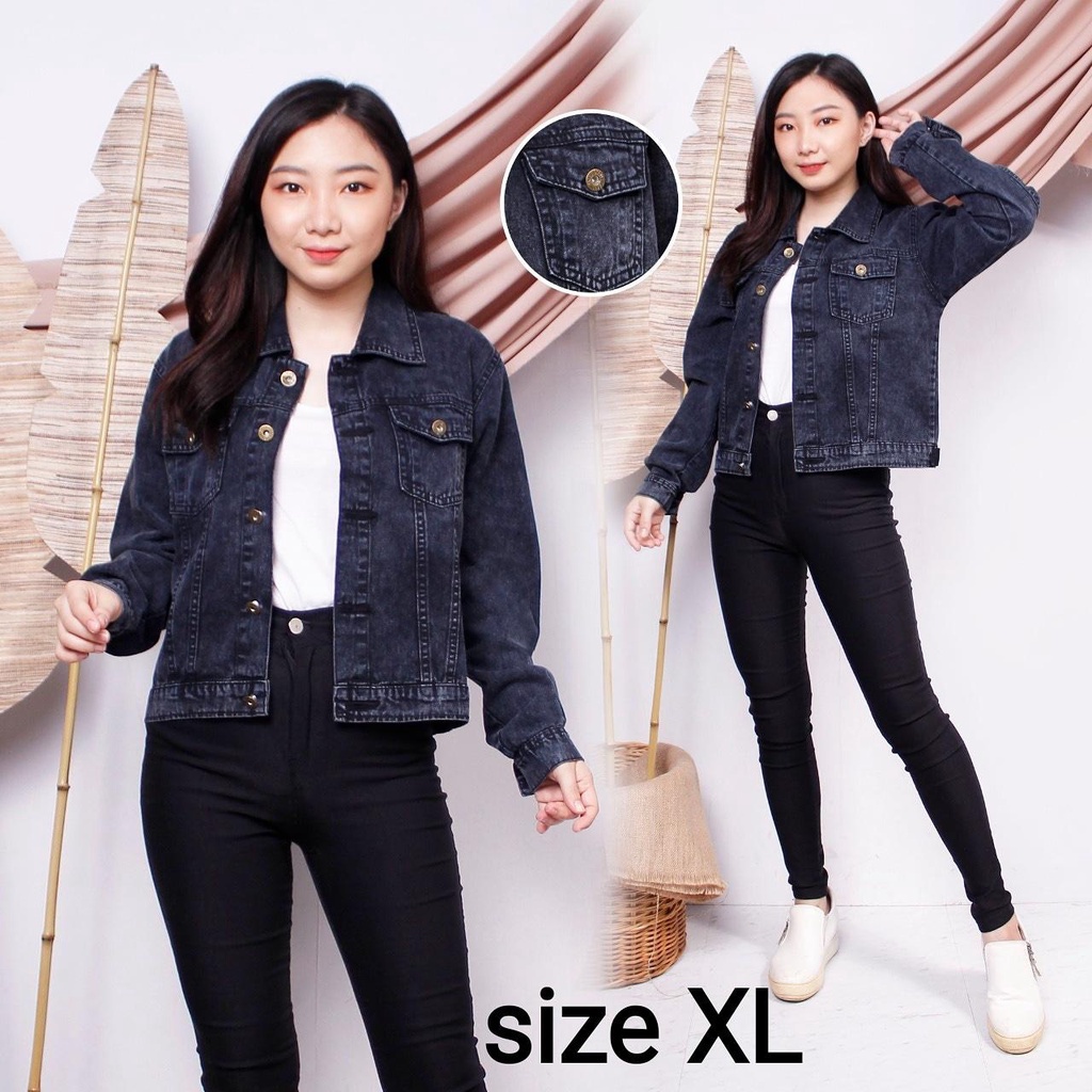 LEVIS Áo Khoác Jeans Lửng Phong Cách Hàn Quốc Thời Trang Cho Nữ 938