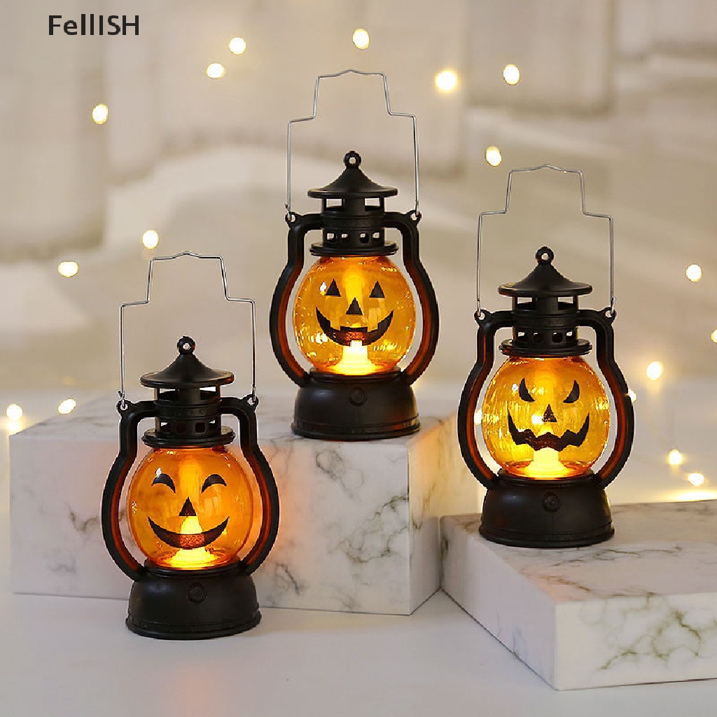 Đèn Lồng LED Dầu Ngựa Đầu Lâu Bí Ngô Trang Trí Halloween Sáng Tạo 439br