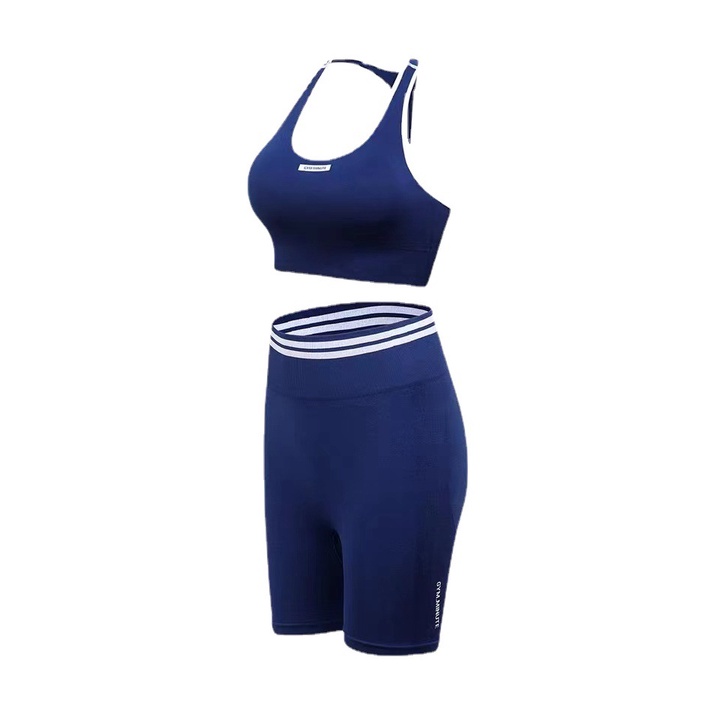 Bộ tập gym yoga nữ áo bra có mút ngực quần legging lửng nâng mông - Đồ tập gym yoga nữ tôn dáng PT store B09